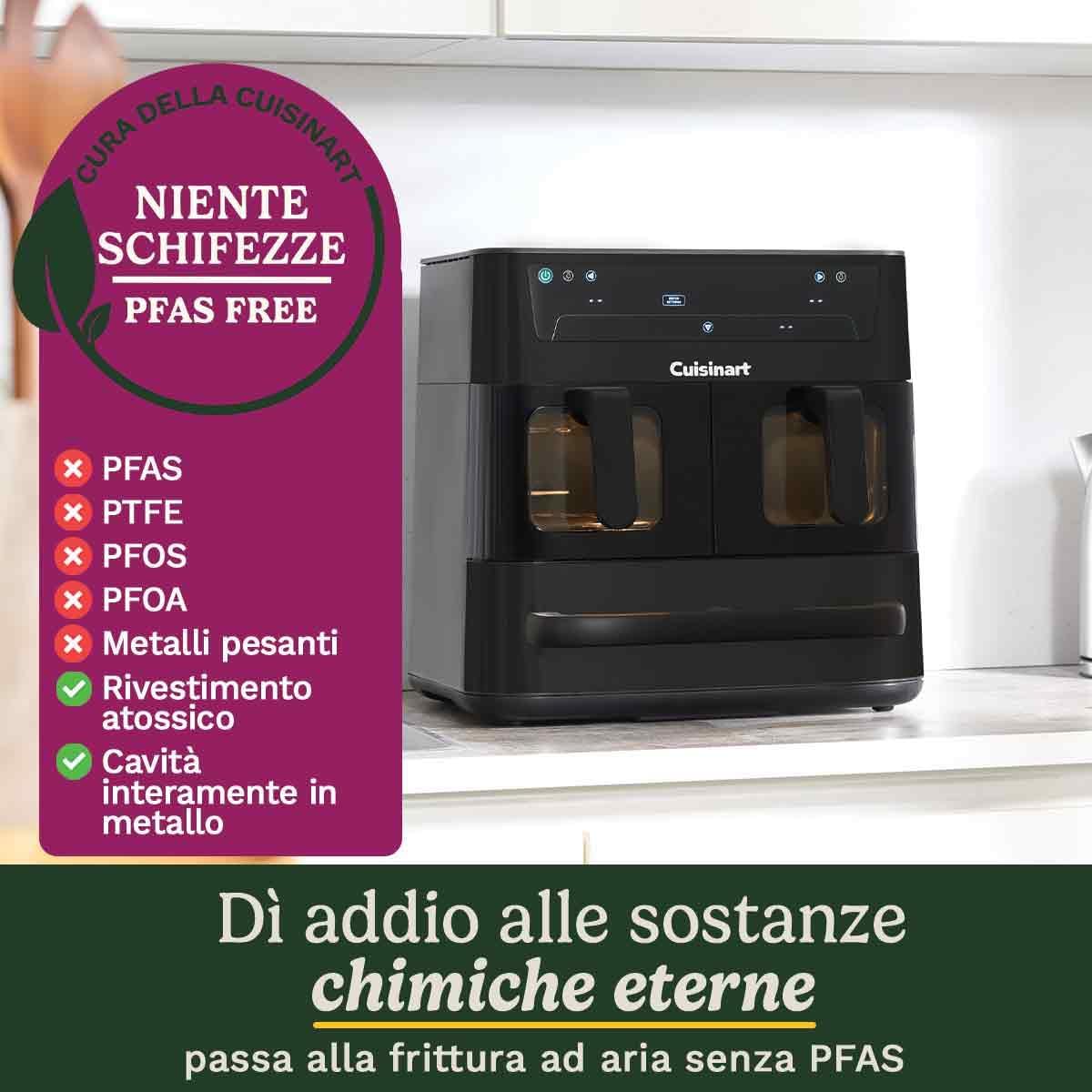 Cuisinart Tri Zone Heißluftfritteuse & Ofen, 13,6L, 3 Kochzonen, 9-in-1, PFAS-frei