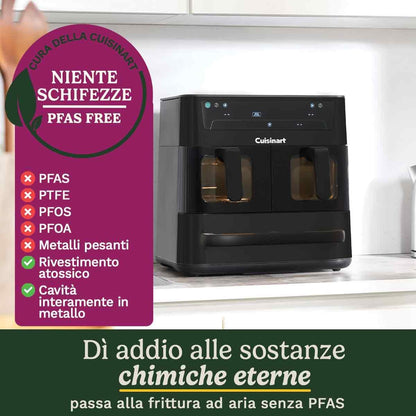 Cuisinart Tri Zone Heißluftfritteuse & Ofen, 13,6L, 3 Kochzonen, 9-in-1, PFAS-frei